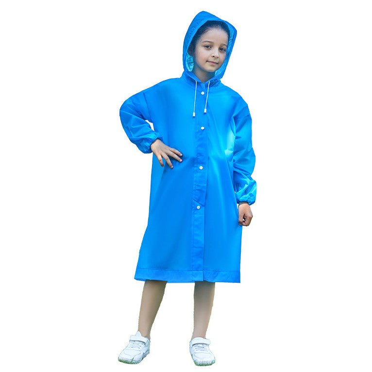 Pelerina De Ploaie, Pentru Copii 100-145 Cm, Din Eva, Impermeabila, Inchidere Cu Capse - vivimall.ro