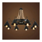 Lustra Indiana, 8*E27, Metal Si Franghie - vivimall.ro