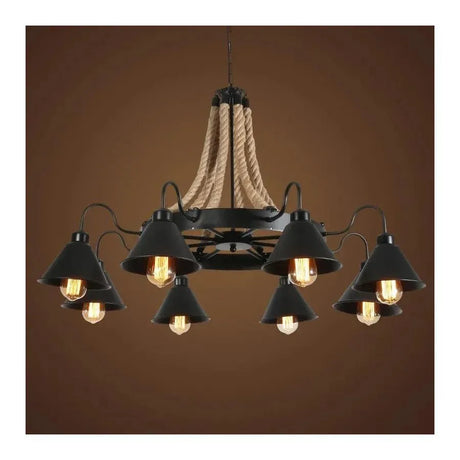 Lustra Indiana, 8*E27, Metal Si Franghie - vivimall.ro