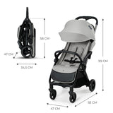 CARUCIOR SPORT KINDERKRAFT APINO, 0-22 KG, DOVE GREY