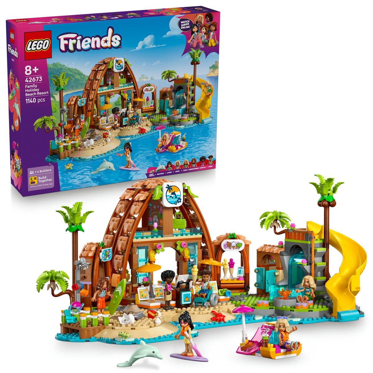 LEGO FRIENDS STATIUNE DE PE LITORAL PENTRU VACANTA CU FAMILIA 42673