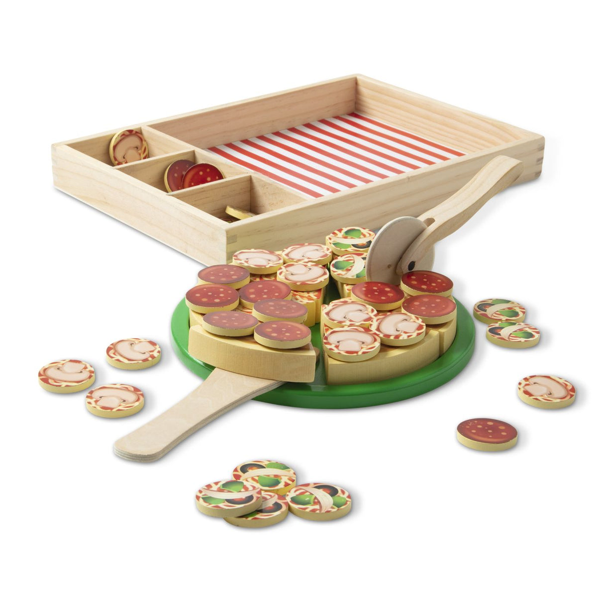 MELISSA AND DOUG SET DE JOACA DIN LEMN PETRECERE CU PIZZA