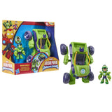 MARVEL IRON MAN SI PRIETENII SAI UIMITORI SET VEHICUL 2 IN 1 SI FIGURINA IRON HULK