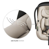 SCOICA AUTO KINDERKRAFT I-LITE 40-87 CM, BEIGE