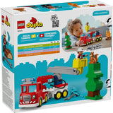 LEGO DUPLO CAMION DE POMPIERI CU FURTUN SI POMPIER 10473