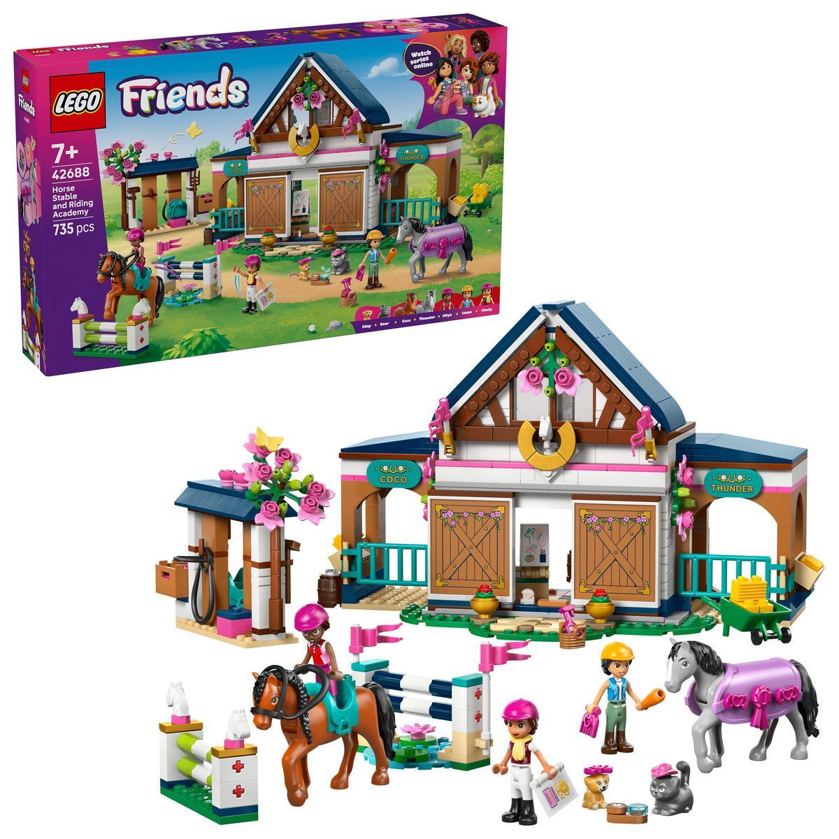 LEGO FRIENDS GRAJD DE CAI SI ACADEMIE DE ECHITATIE 42688