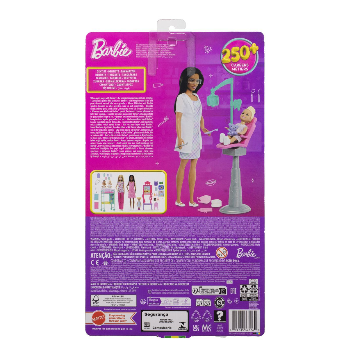 BARBIE SET DE JOACA PAPUSA BARBIE BRUNETA FACE CARIERA DENTIST