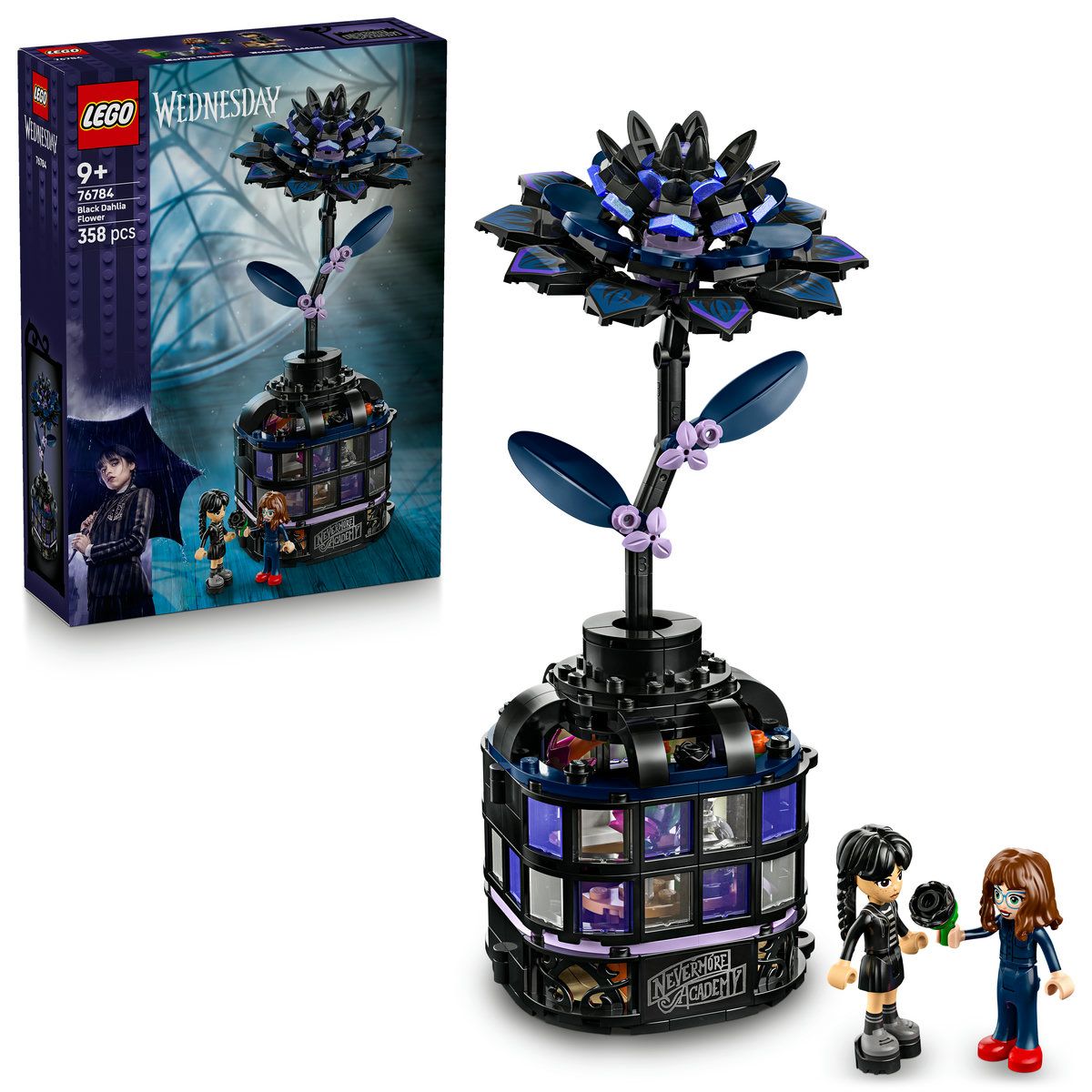 LEGO WEDNESDAY FLOARE DE DALIE NEAGRA 76784