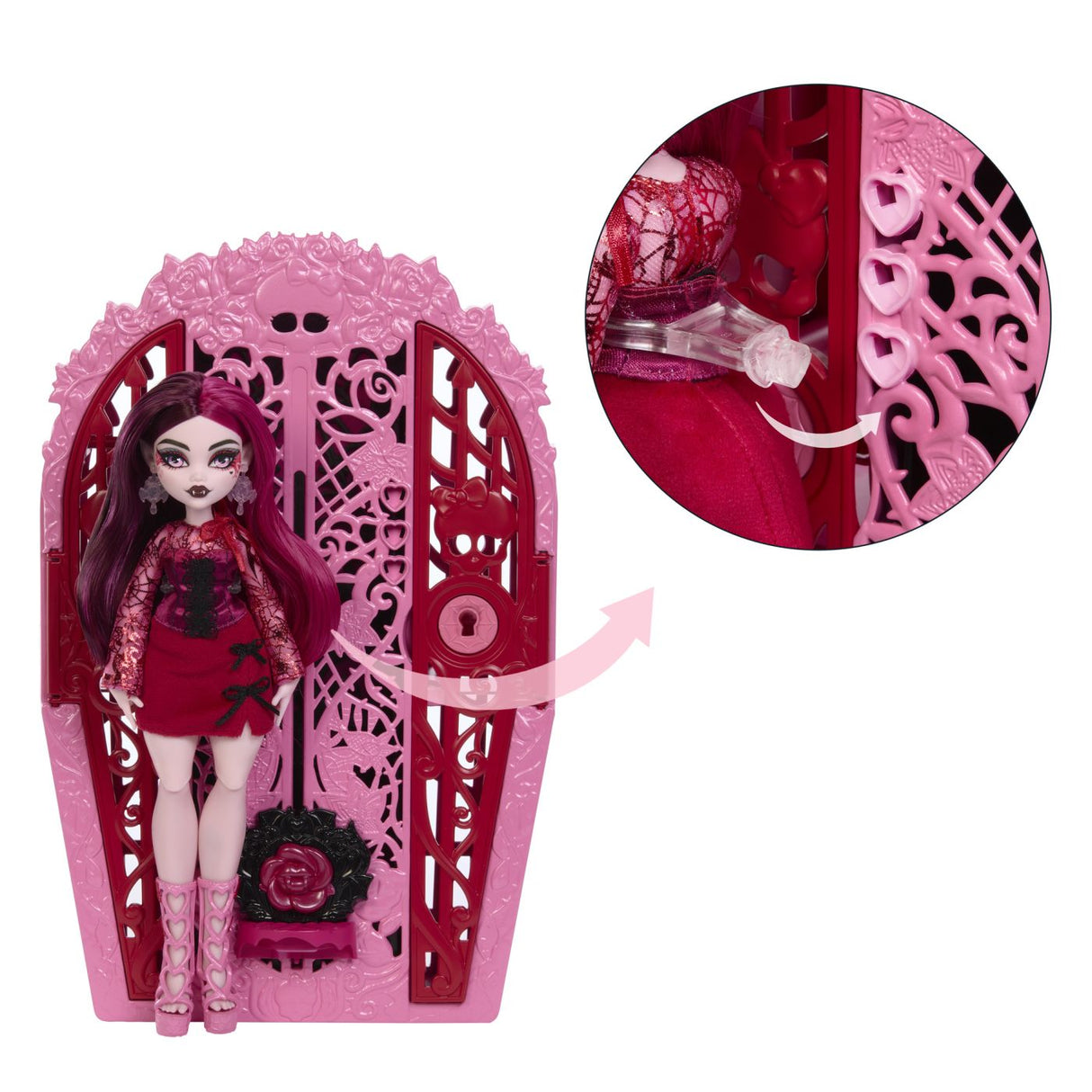 MONSTER HIGH GRADINA DE LA MIEZUL NOPTII PAPUSA DRACULAURA