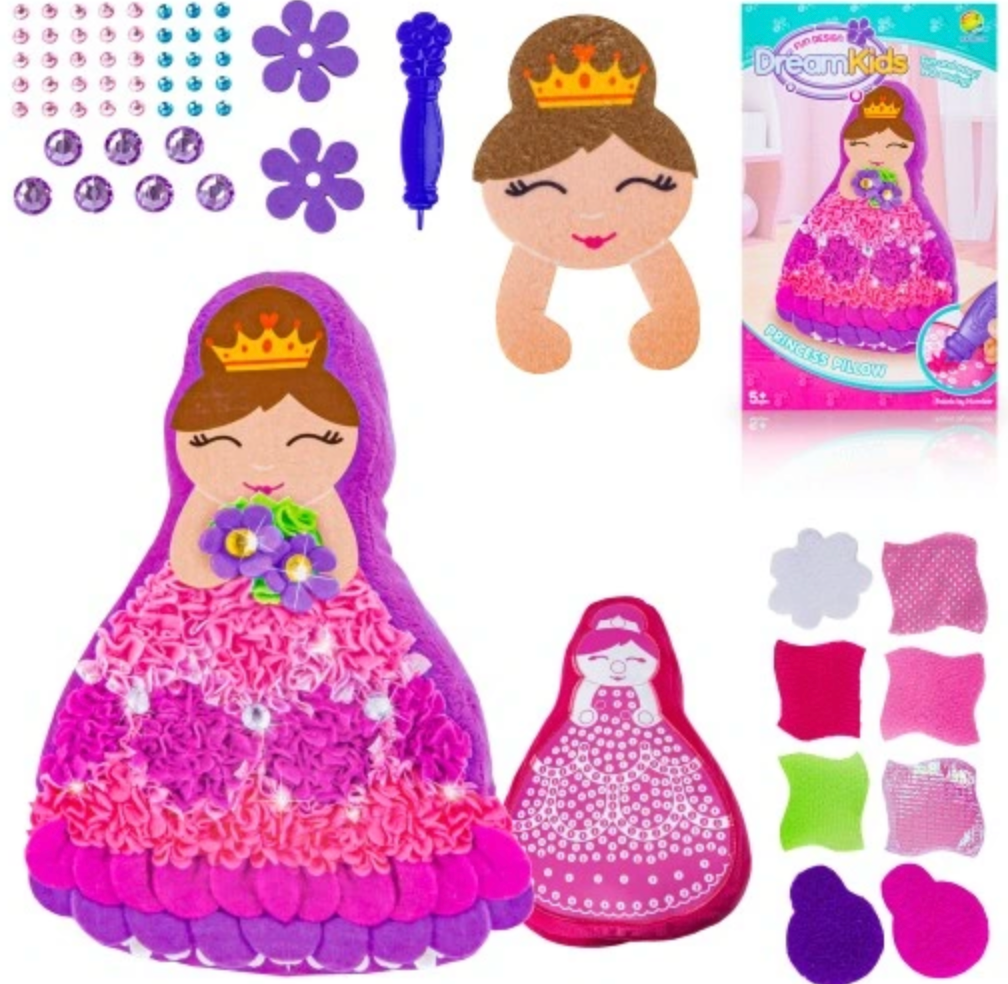 Kit creatie perna printesa copii | DreamKids 3 - vivimall.ro