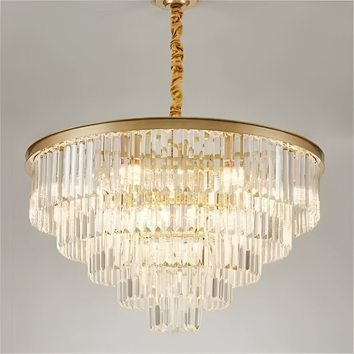 Candelabru Cristal Chambord Eleganza 8Xe14, Diametru 48Cm, Mat - vivimall.ro