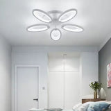 Lustra Led Cu Telecomanda Sunflower, 5 Elemente, Lumina Rece/Calda/Neutra, Dimabila - vivimall.ro