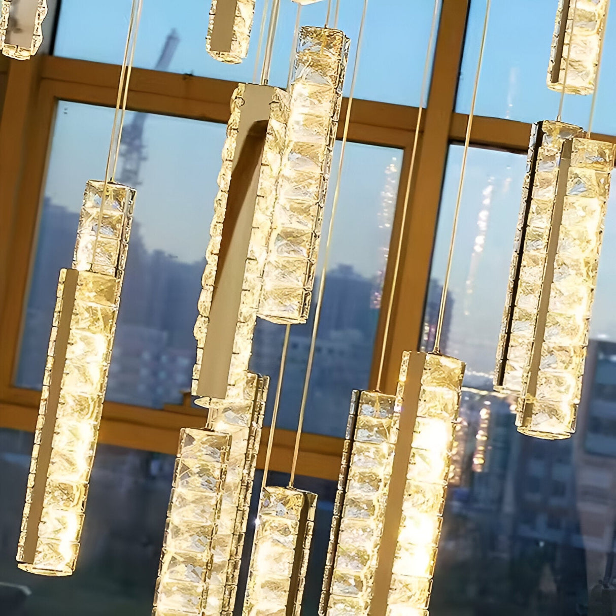 Candelabru Cristal Led Amiri 60Cm - vivimall.ro