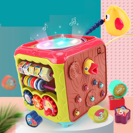 Cub activitati educative 6 in 1 | BabyLearn - vivimall.ro