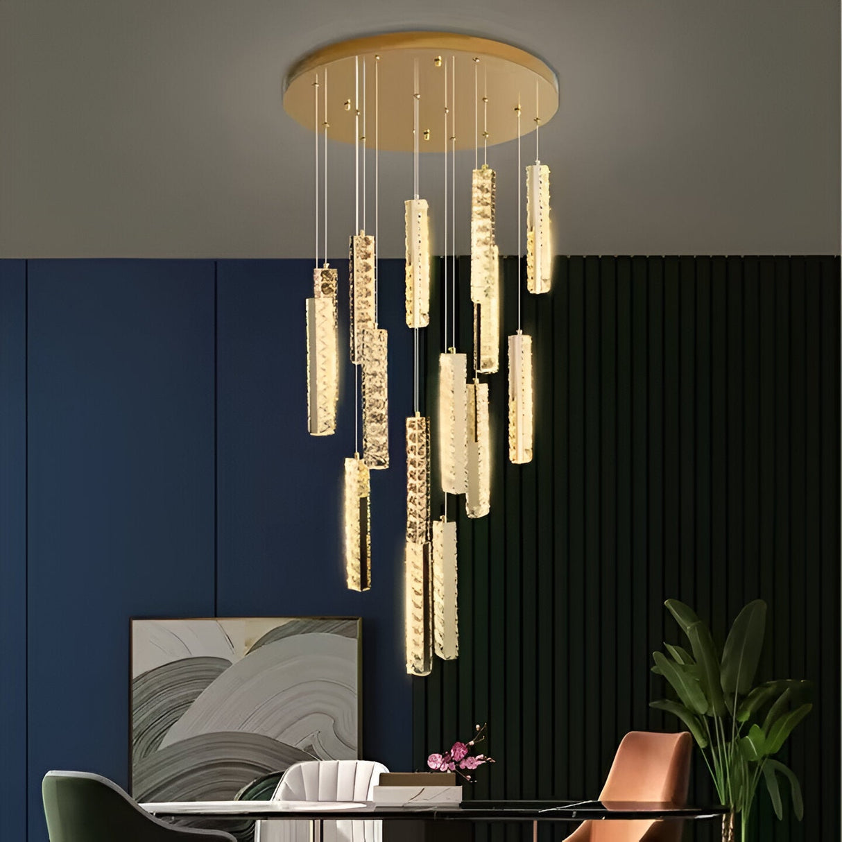 Candelabru Cristal Led Amiri 60Cm - vivimall.ro