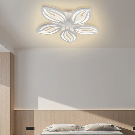 Lustra Led Cu Telecomanda Orchid, 5 Petale, Lumina Rece/Calda/Neutra, Dimabila - vivimall.ro