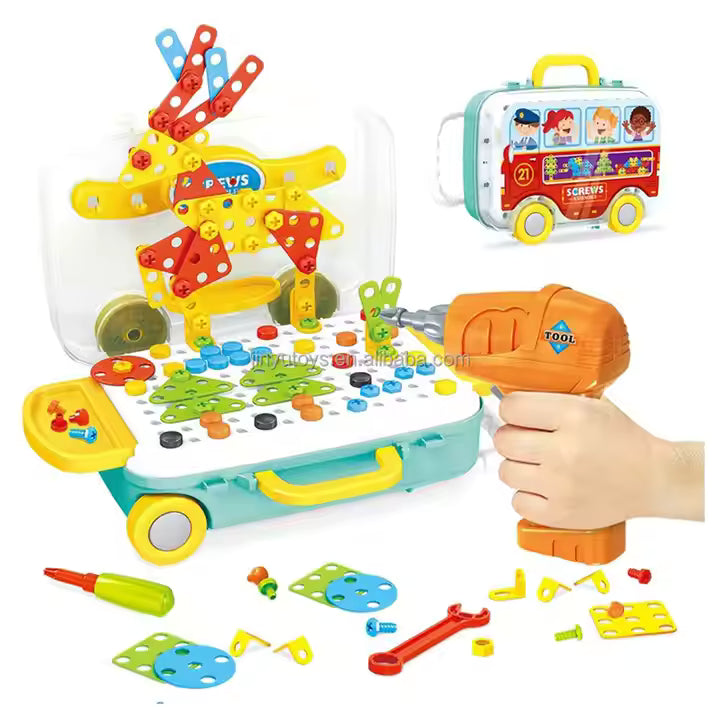 Jucarie valiza constructie copii 258 piese | MechHero - vivimall.ro