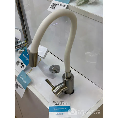 Baterie Cu Pipa Flexibila, Inox Sus304, Satinat Si - vivimall.ro