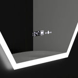 Oglinda Led Poligon, Hexaluce Senzor Motionglow Marcello, Sistem Dezaburire, Ceas & Termometru - vivimall.ro