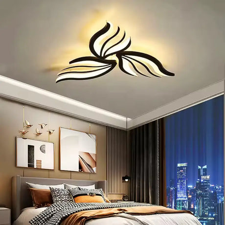Lustra Led Cu Telecomanda Sakura, 3 Petale, Lumina Rece/Calda/Neutra, Dimabila - vivimall.ro