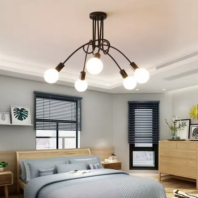 Lustra Modernist Penta 5, 5X E27 - vivimall.ro