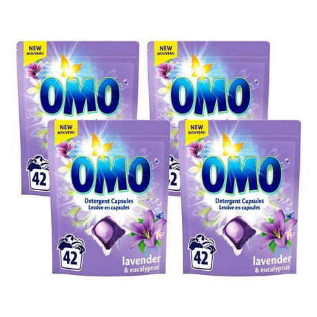Capsule Detergent OMO Lavender & Eucalyptus 42 bucăți - Prospetime și curățenie