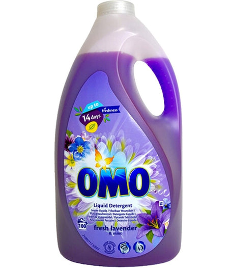 Detergent lichid Omo Lavander 5l - Curățare temeinică și miros de lavandă
