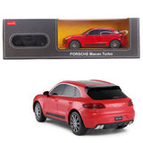 MASINA CU TELECOMANDA PORSCHE MACAN TURBO ROSU CU SCARA 1 LA 24