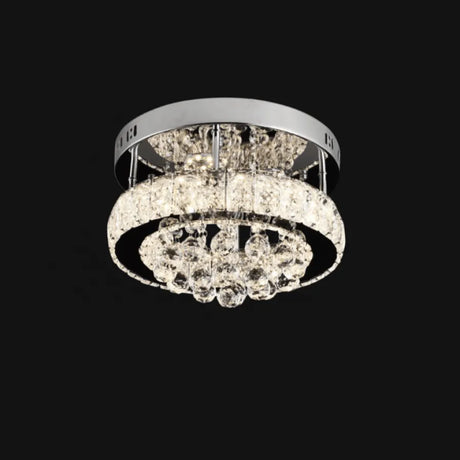 Lustra Led Cu Cristal Abel, Diametru 25Cm, Lumina Rece/Calda/Neutra - vivimall.ro