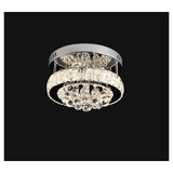 Lustra Led Cu Cristal Abel, Diametru 47Cm, Lumina Rece/Calda/Neutra - vivimall.ro