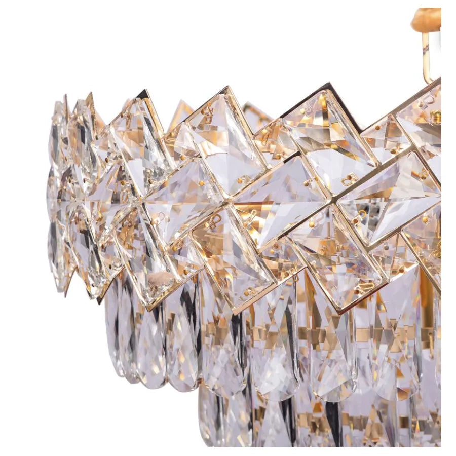 Candelabru Cristal Windsor Nobile 5Xe14, Diametru 40Cm, Lucios - vivimall.ro