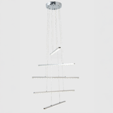 Lustra Led Suspendata Cu Telecomanda Si Cristal Liboria, Lumina Rece/Calda/Neutra, Dimabila - vivimall.ro