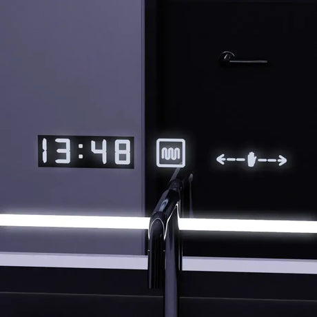 Oglinda Led Rectangulara, Sole Senzor Marcello, Sistem Dezaburire, Ceas & Termometru - vivimall.ro
