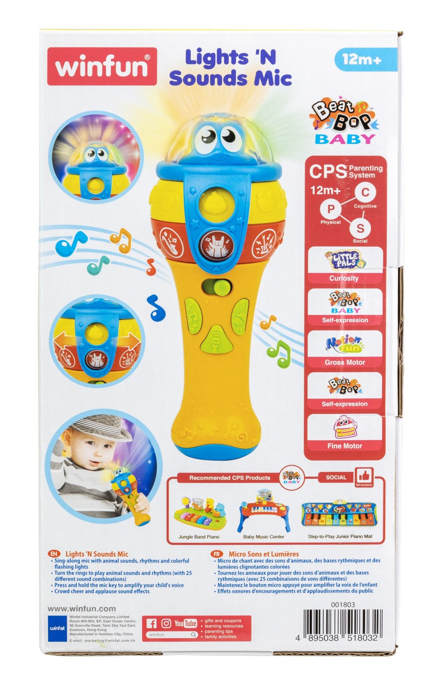 WINFUN MICROFON CU SUNETE SI LUMINI