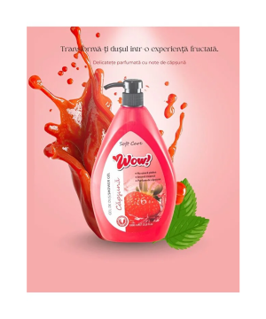 Wow — gel de duș 1 L, căpșuni (dozator cu pompă) - vivimall.ro