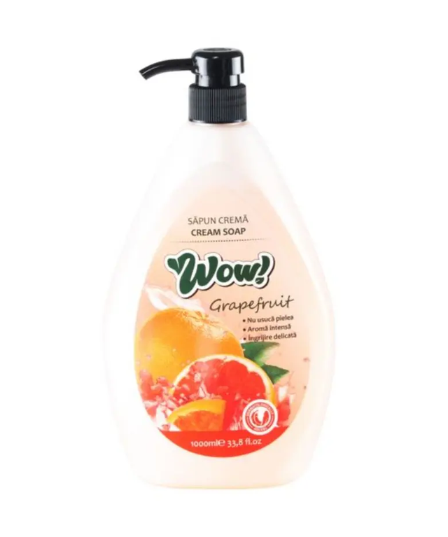Săpun lichid WOW 1 L — Grapefruit, cu pompă - vivimall.ro