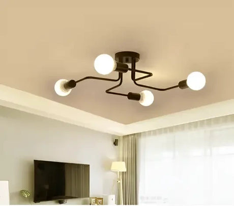 Lustra Modernist Quadra 4, 4X E27 - vivimall.ro