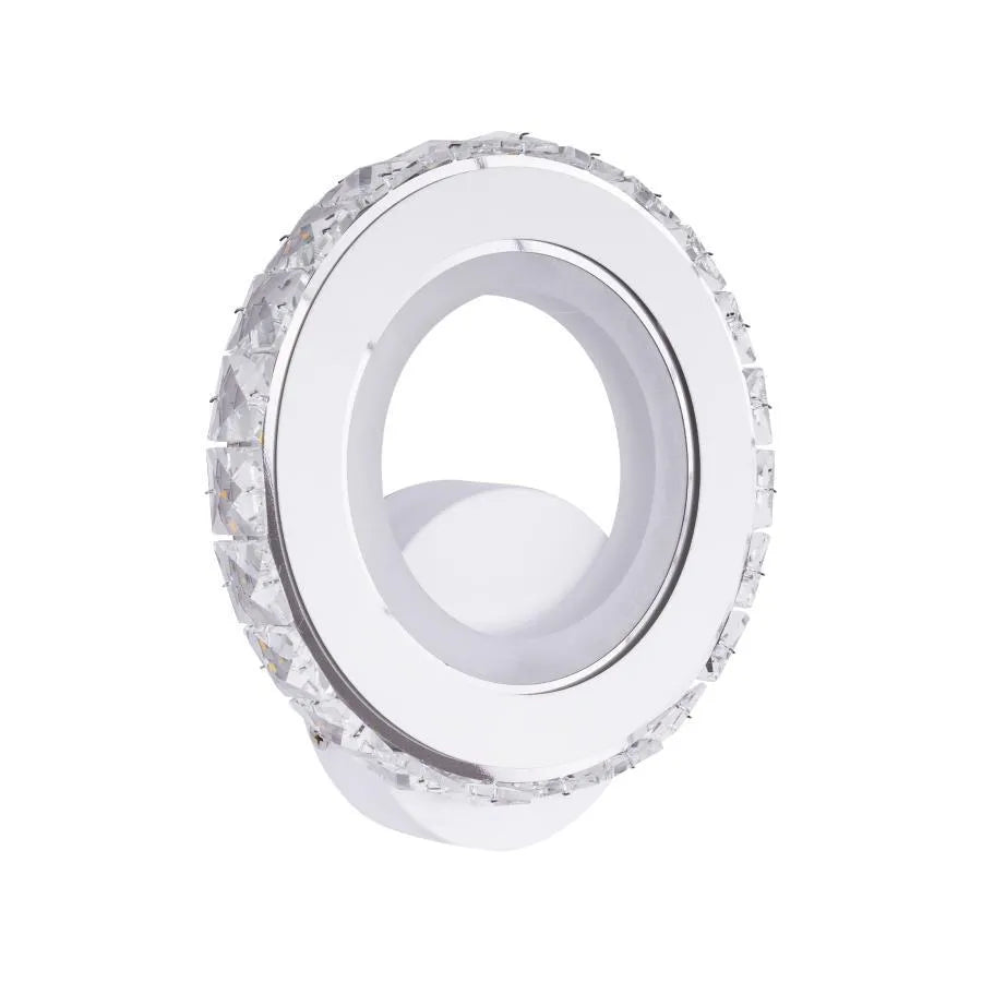 Aplica Led Borandis, Cu Crom, Acril Si Cristal - vivimall.ro