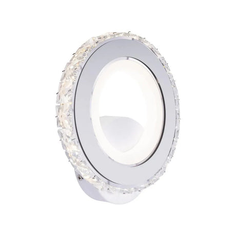 Aplica Led Borandis, Cu Crom, Acril Si Cristal