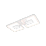 Lustra Led Cu Telecomanda Felix, 2 Patrate, Lumina Rece/Calda/Neutra, Dimabila - vivimall.ro