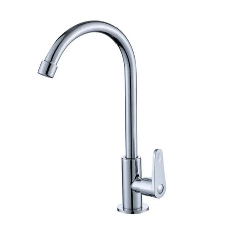 Baterie Apa Rece Inox, Crom, Pipa Rotativa - vivimall.ro
