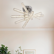 Lustra Led Cu Telecomanda Luella 5 Elemente, Liniara, Lumina Rece/Calda/Neutra, Dimabila - vivimall.ro