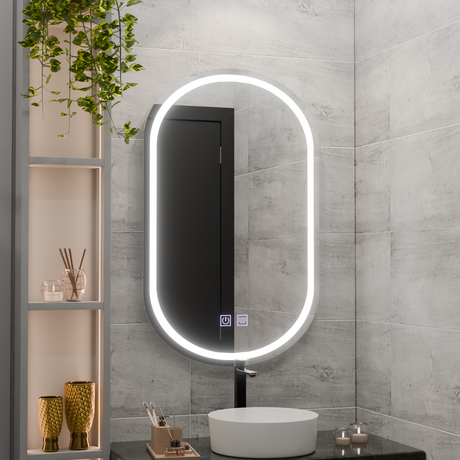 Oglinda Led Ovala, Velara Touch, Sistem Dezaburire - vivimall.ro