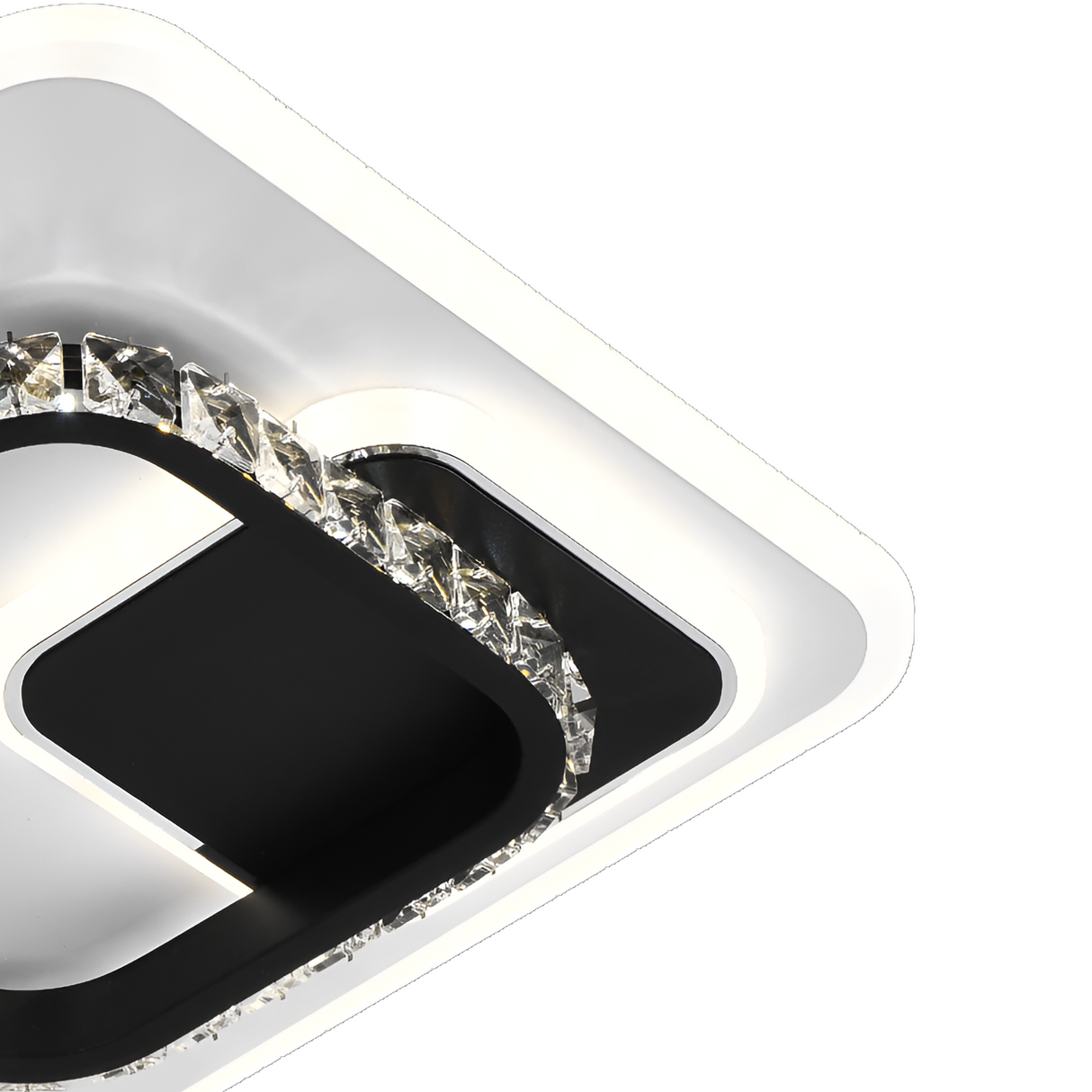 Lustra Led Cu Cristal Ariella, Patrata, Lumina Rece/Calda/Neutra - vivimall.ro