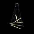 Lustra Led Suspendata Cu Telecomanda Si Cristal Liboria, Lumina Rece/Calda/Neutra, Dimabila - vivimall.ro