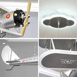 Lustra Led Suspendata Avion, Lumina Rece/Calda/Neutra - vivimall.ro