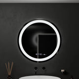 Oglinda Led Senzor Motionglow Circollo Sistem Dezaburire Termometru Si Ceas Rotunda Diametru 60 Cm Lumina Rece/Calda/Neutra Dimabila Colectia Marcello Funghi - vivimall.ro