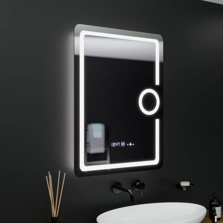 Oglindă LED Rectangulară Eclat Marcello | Motionglow - vivimall.ro