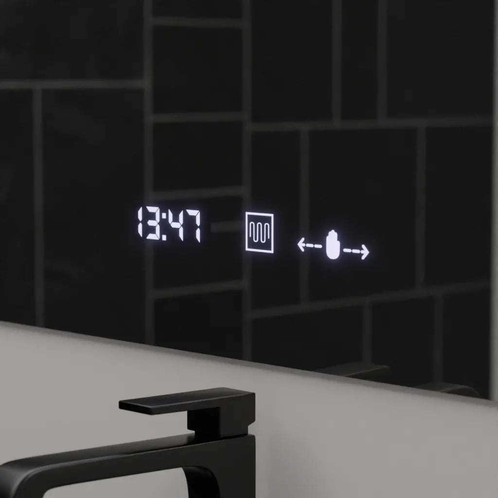 Oglinda Led Rectangulara, Absolu Motionglow Marcello, Sistem Dezaburire, Ceas & Termometru, Lupa Cosmetica - vivimall.ro