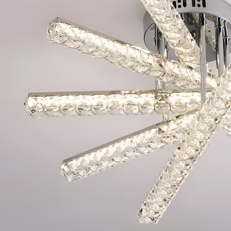 Lustra Led Cu Telecomanda Luella 5 Elemente, Liniara, Lumina Rece/Calda/Neutra, Dimabila - vivimall.ro
